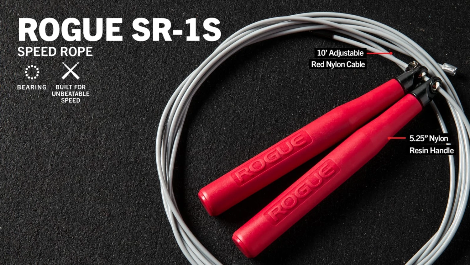 Best Pirce ๐ Rogue SR-1S Short Handle Bearing Speed Rope ๐ฅ 3 Best Pirce ๐ Rogue SR-1S Short Handle Bearing Speed Rope ๐ฅ